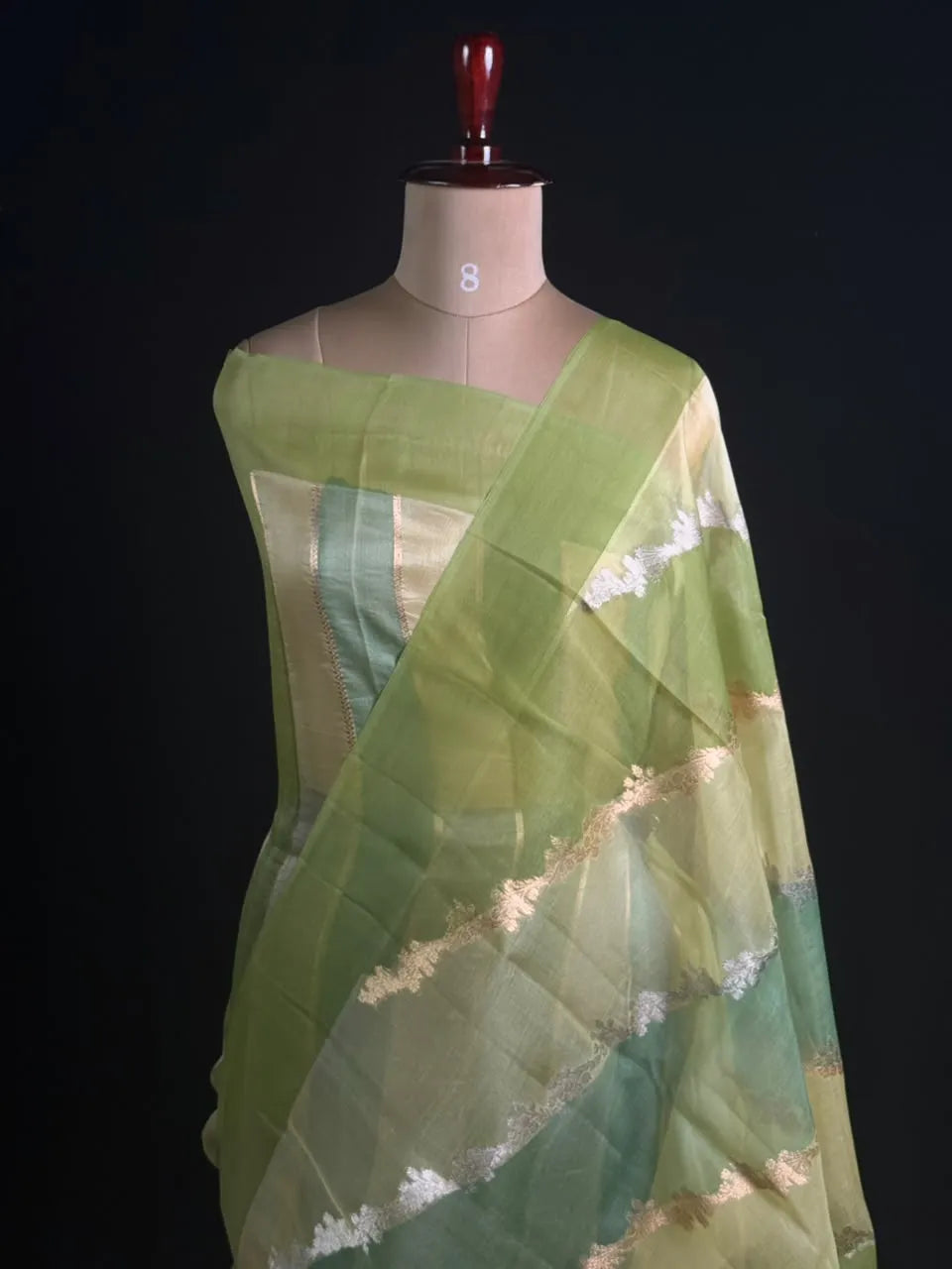 Pure Kota Organza Silk Saree with Elegant Zari Weaving