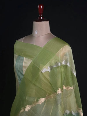 Pure Kota Organza Silk Saree with Elegant Zari Weaving