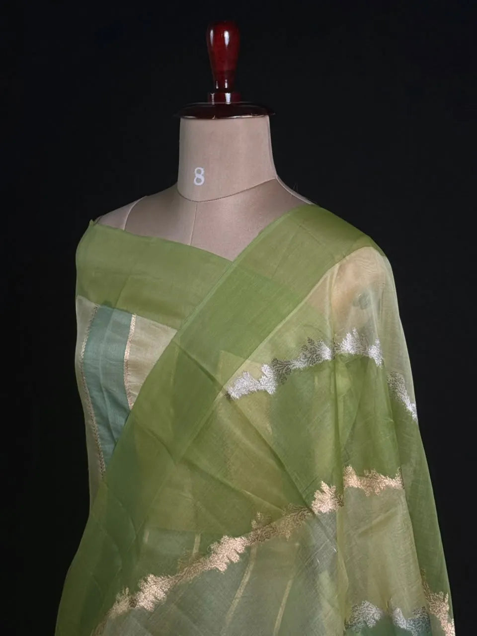 Pure Kota Organza Silk Saree with Elegant Zari Weaving