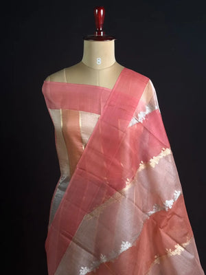 Pure Kota Organza Silk Saree with Elegant Zari Weaving