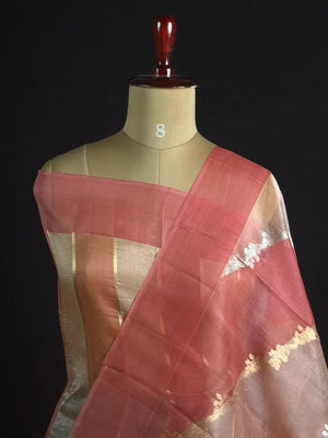 Pure Kota Organza Silk Saree with Elegant Zari Weaving