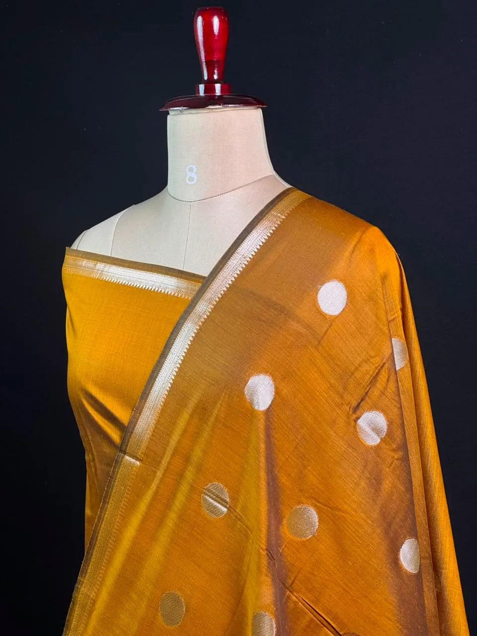 Premium Cotton Silk Saree with Rich Woven Butis