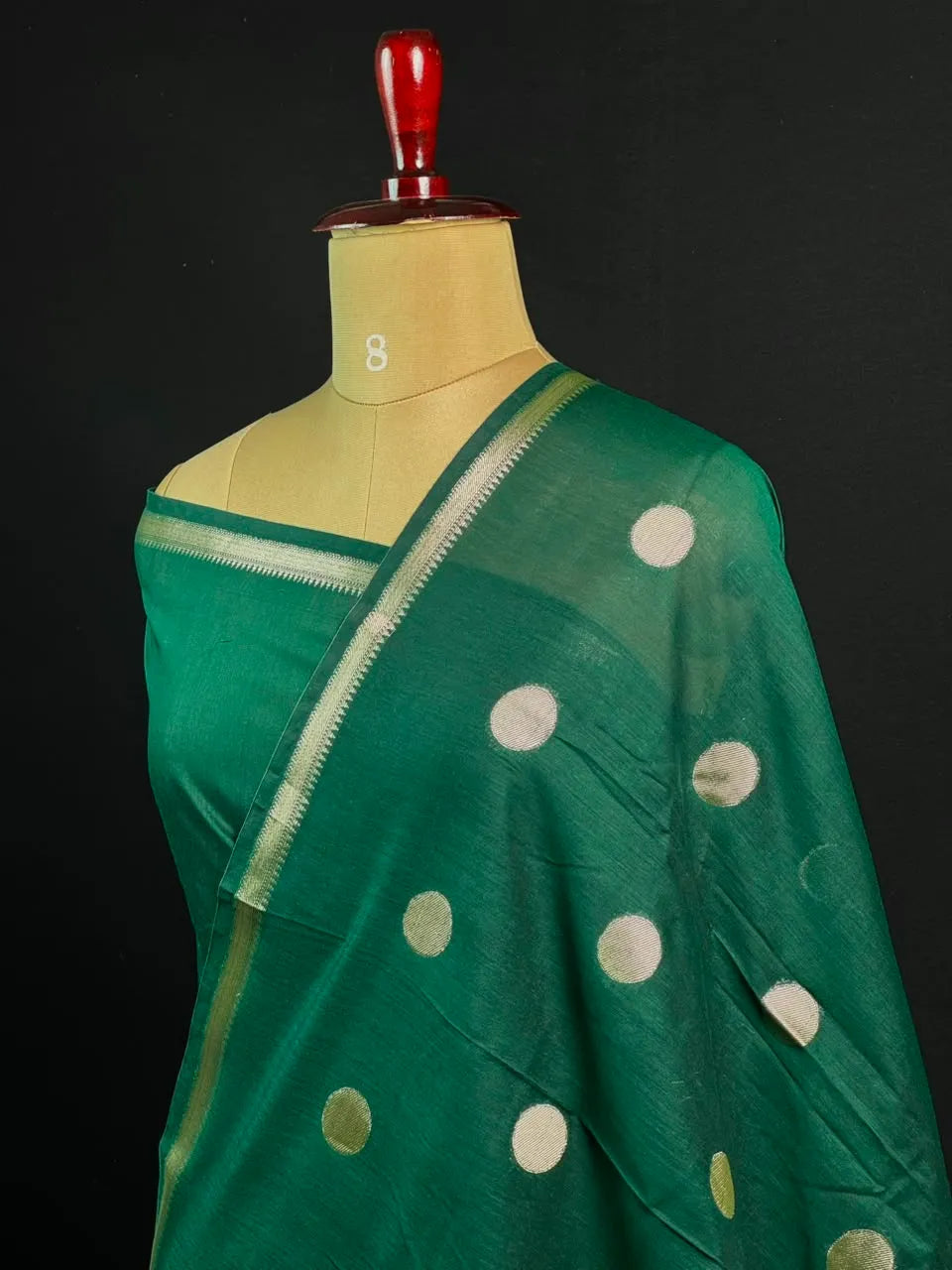 Premium Cotton Silk Saree with Rich Woven Butis