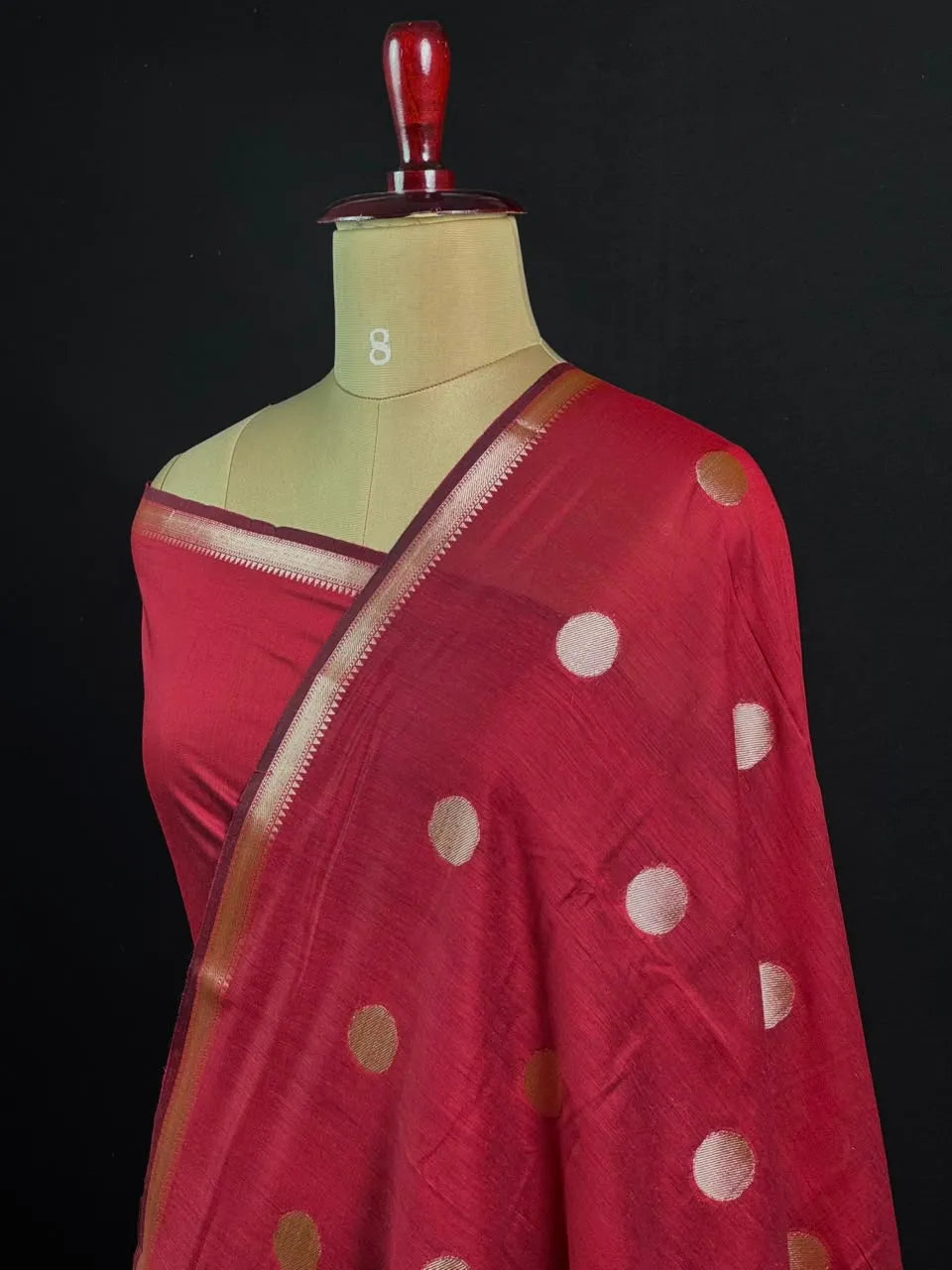 Premium Cotton Silk Saree with Rich Woven Butis