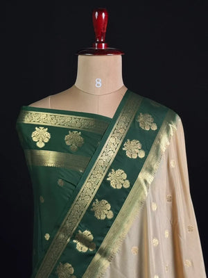 Semi Silk Saree for Women-Crepe buta heavy