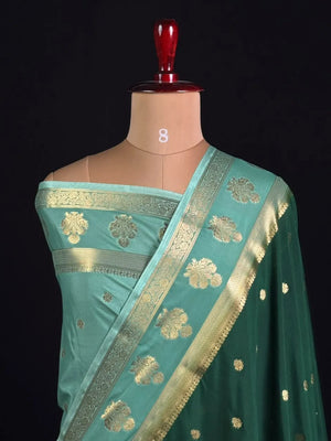 Semi Silk Saree for Women-Crepe buta heavy