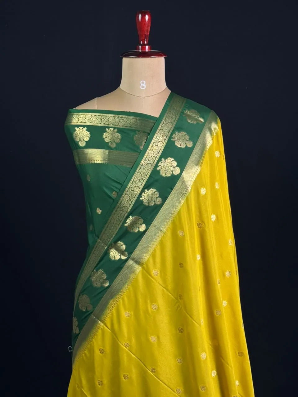 Semi Silk Saree for Women-Crepe buta heavy 