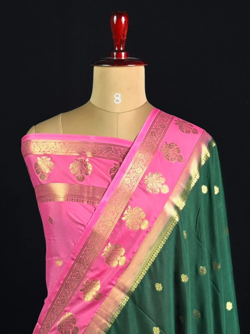 Semi Silk Saree for Women-Crepe buta heavy 