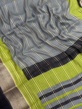 Elegant Chiffon Semi Banarasi Saree – Ideal for Both Festive and Regular Wear