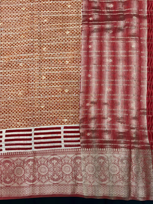 Chinya silk saree with lustrous shine and soft traditional drape – perfect for festive occasions