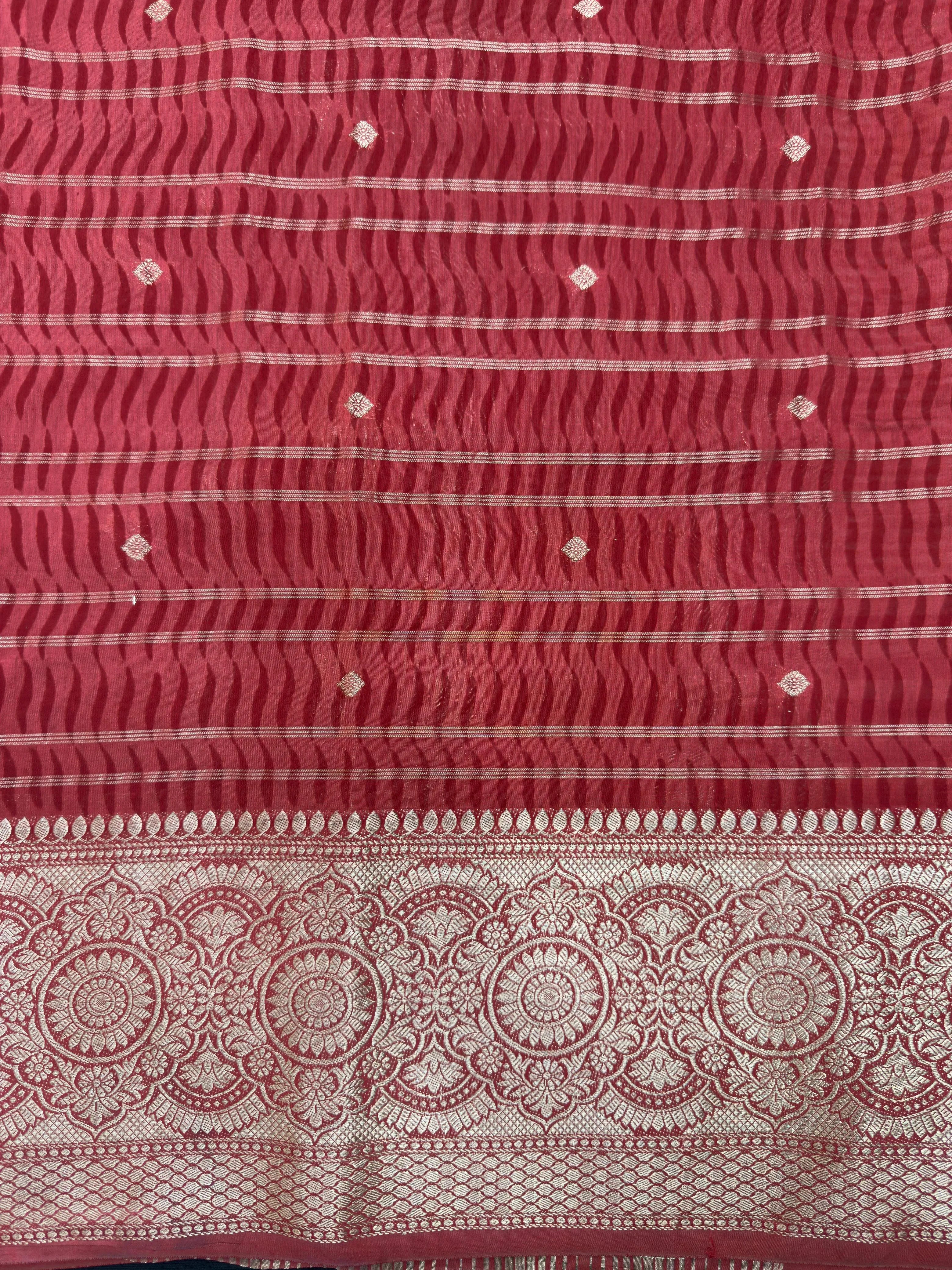 Chinya silk saree with lustrous shine and soft traditional drape – perfect for festive occasions