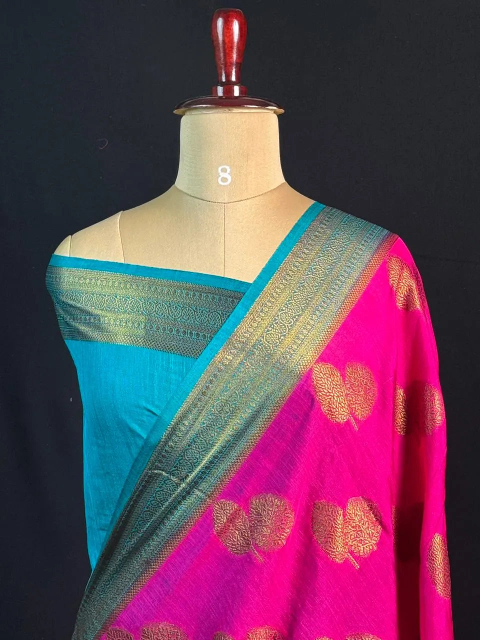 Georgette Saree – Copper buti self