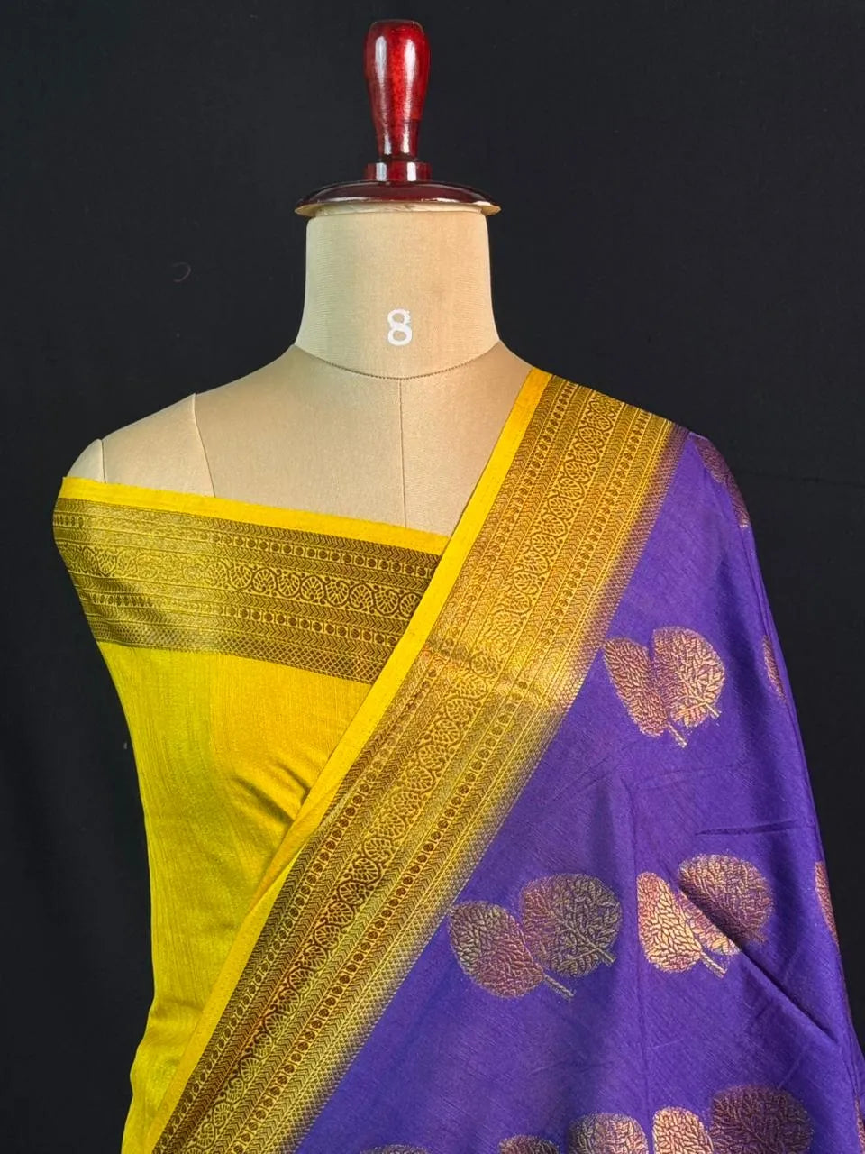 Georgette Saree – Copper buti self