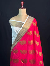 Georgette Saree – Copper buti self