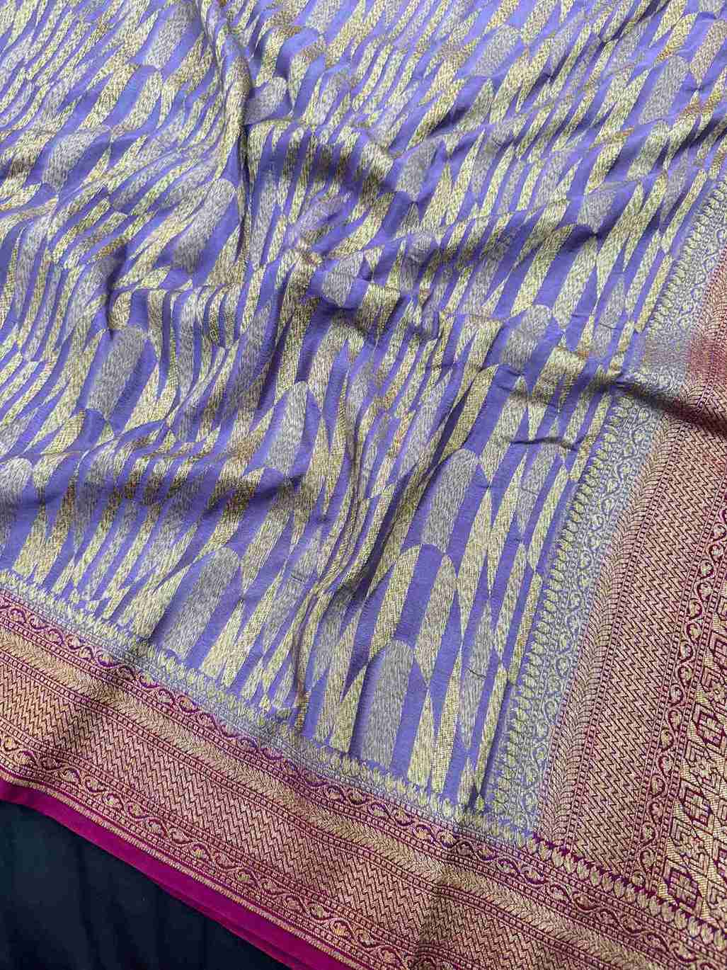 Pure Banarasi Crepe Saree