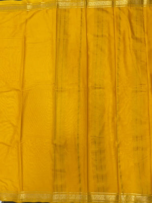 Graceful Mango Silk Crape