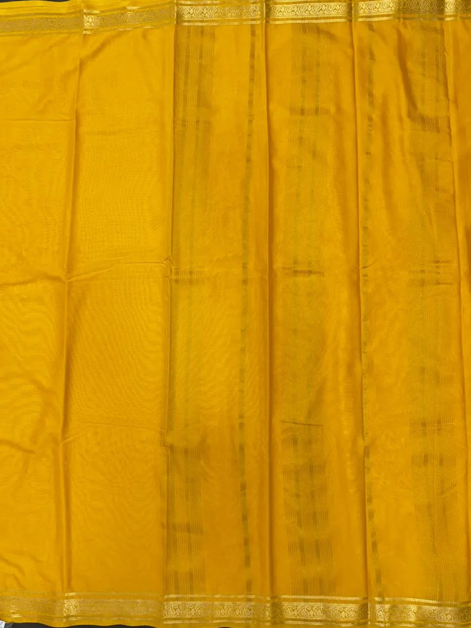 Graceful Mango Silk Crape