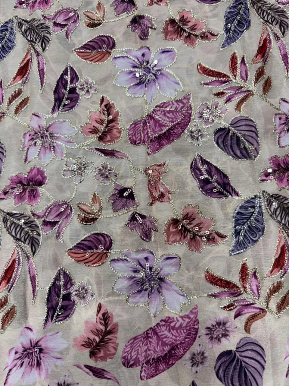 Graceful Mango Silk Crape