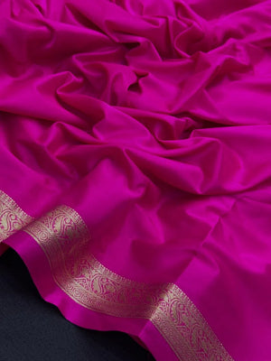 Smooth Crepe Silk Plain Saree