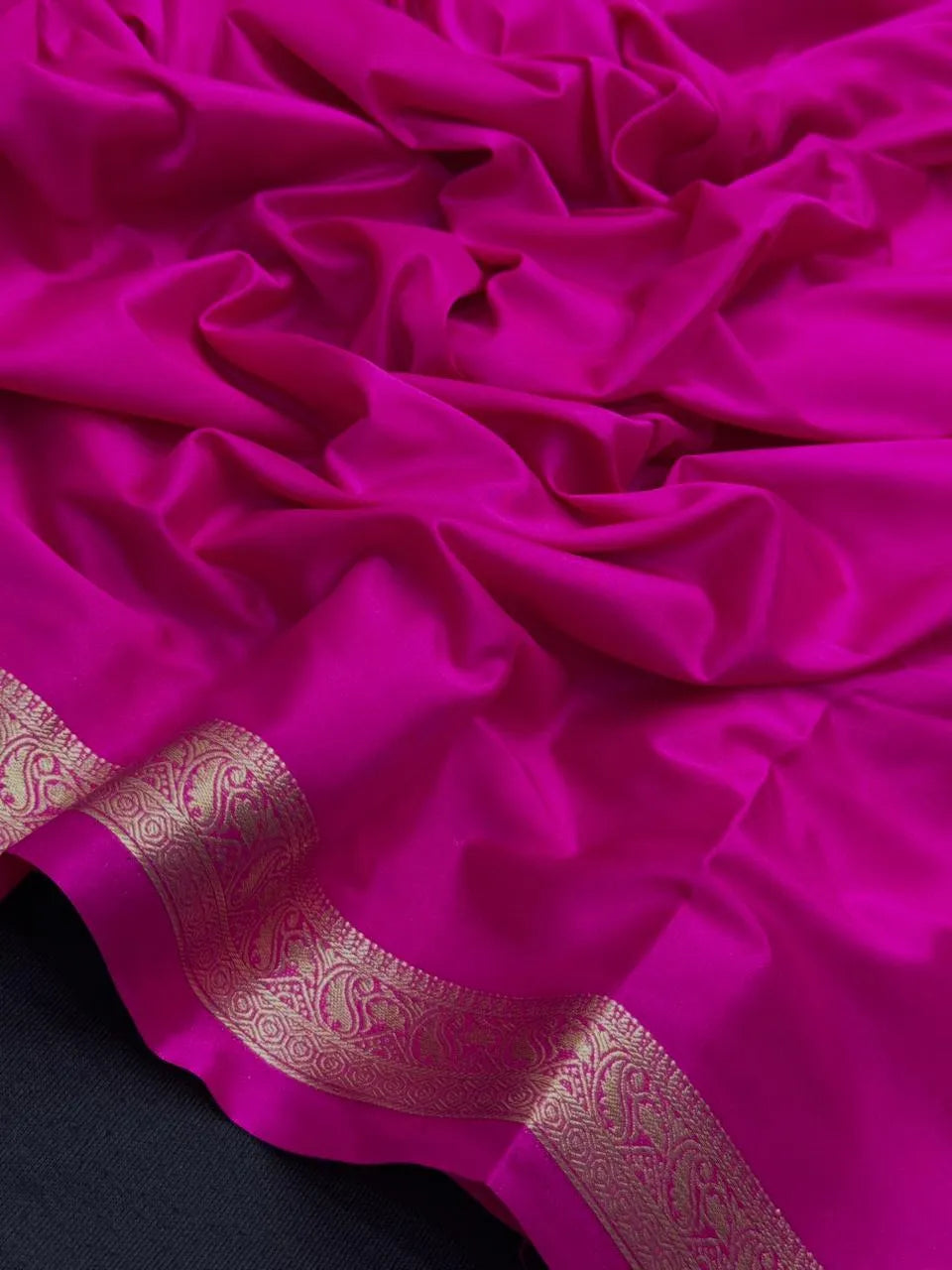 Smooth Crepe Silk Plain Saree