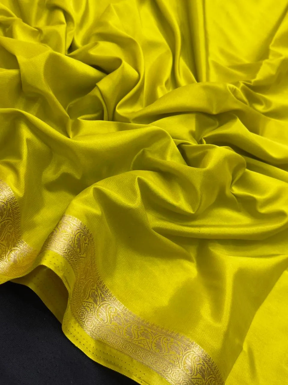 Smooth Crepe Silk Plain Saree