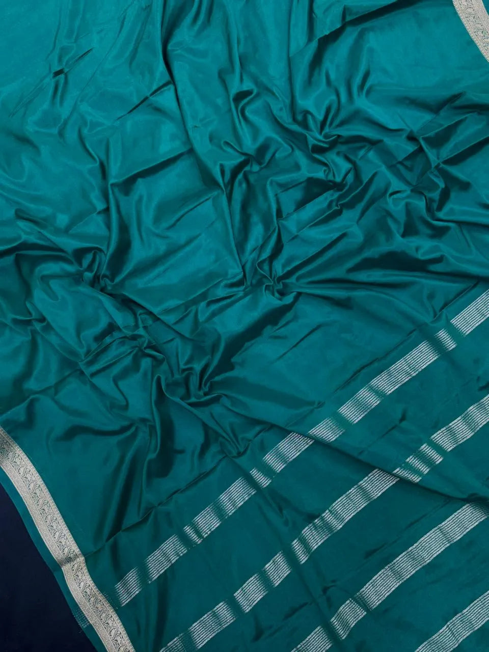 Smooth Crepe Silk Plain Saree 