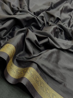 Smooth Crepe Silk Plain Saree 