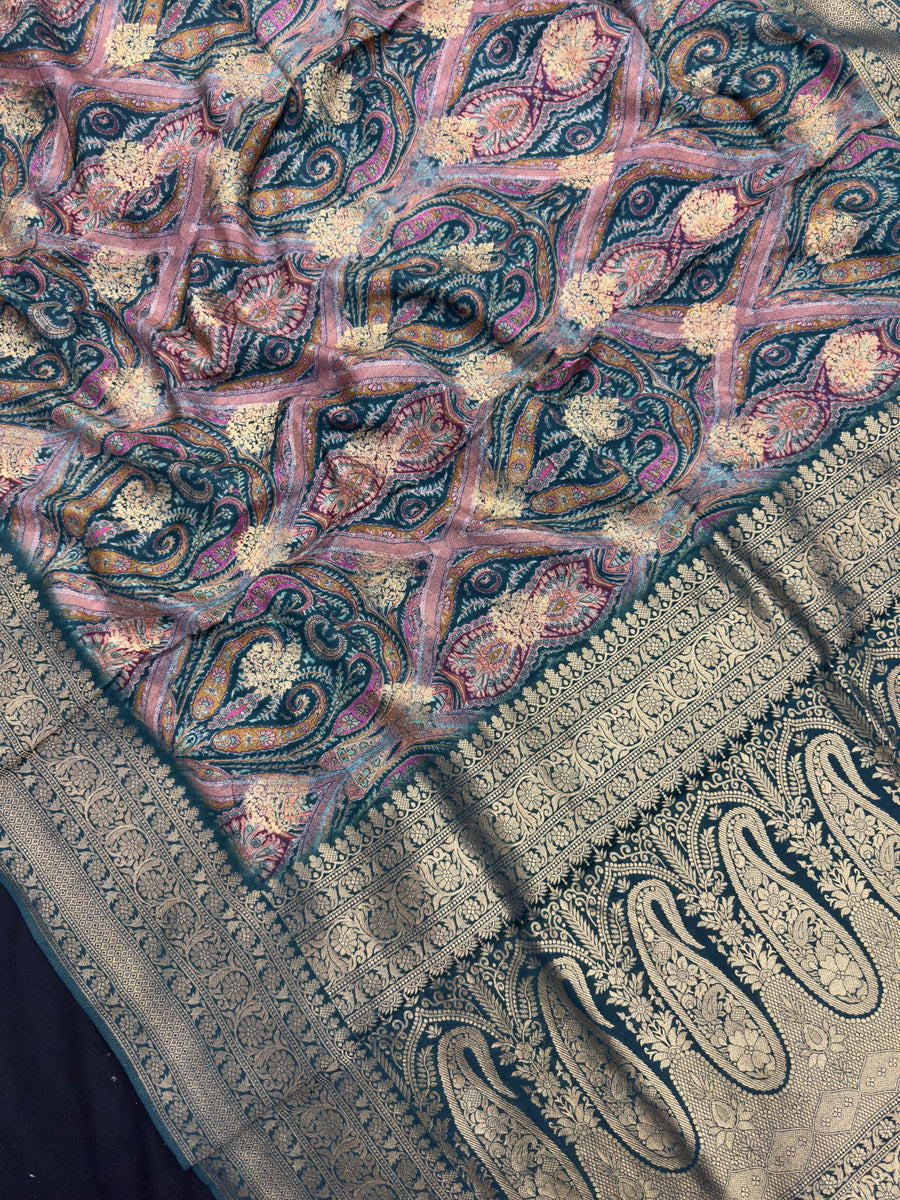 Elegant Semi  Crepe Silk Saree – Perfect for Daily Wear Fashion