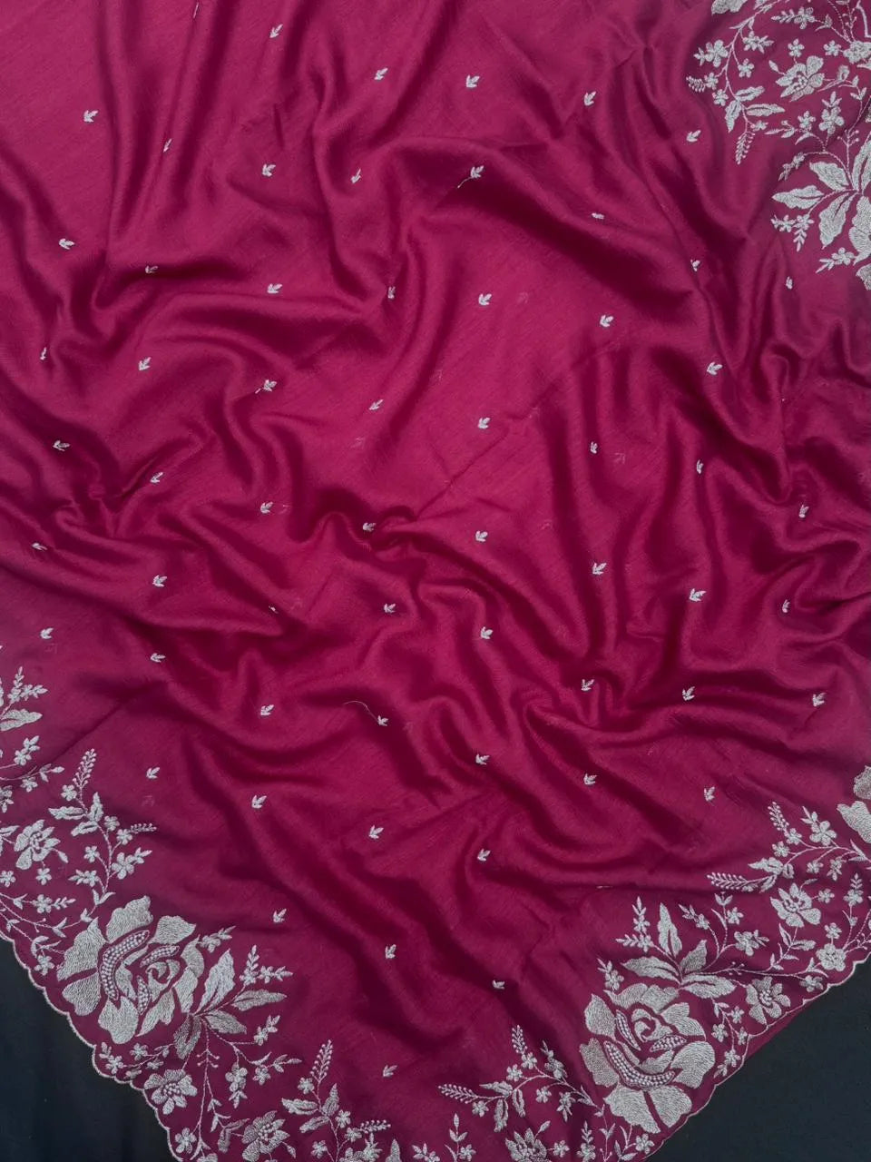 Lightweight Soft Tussar Saree for Everyday Sophistication - Cutwork Crepe