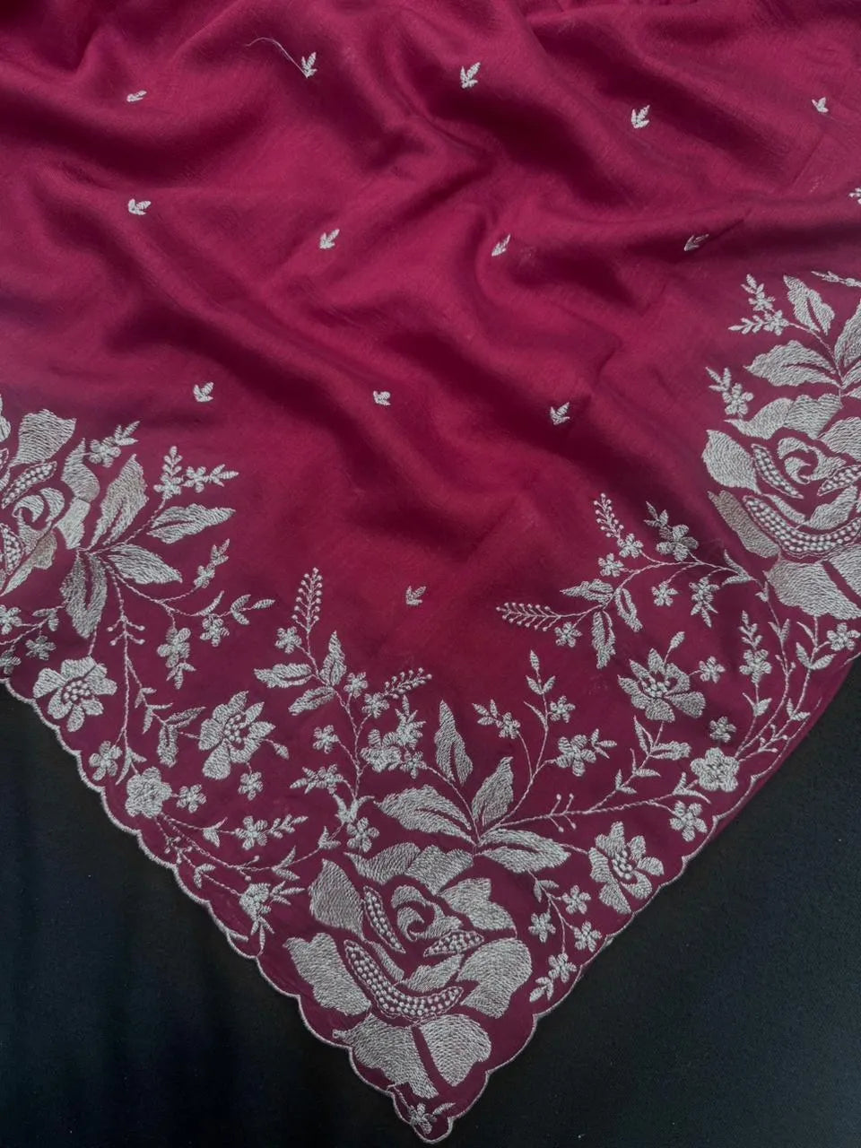 Lightweight Soft Tussar Saree for Everyday Sophistication - Cutwork Crepe