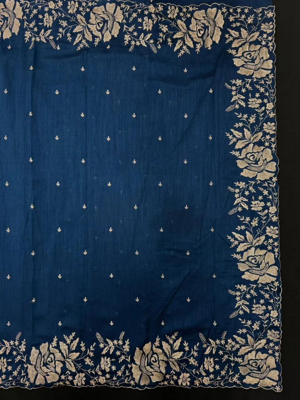 Lightweight Soft Tussar Saree for Everyday Sophistication - Cutwork Crepe