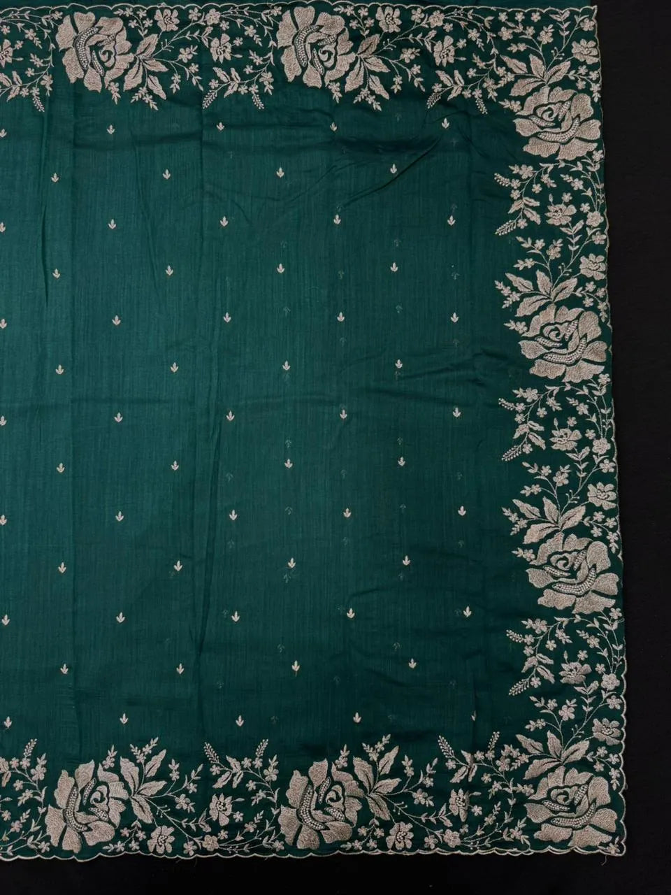 Lightweight Soft Tussar Saree for Everyday Sophistication - Cutwork Crepe