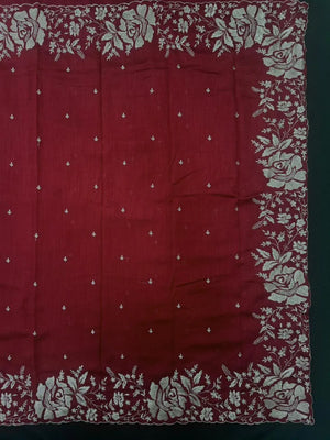 Lightweight Soft Tussar Saree for Everyday Sophistication - Cutwork Crepe