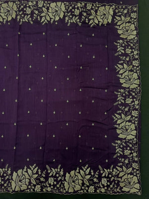 Lightweight Soft Tussar Saree for Everyday Sophistication - Cutwork Crepe