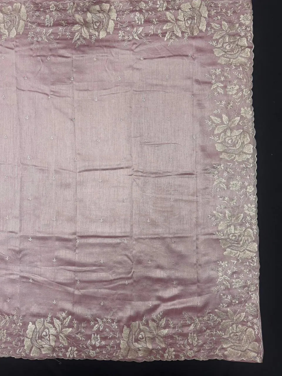 Lightweight Soft Tussar Saree for Everyday Sophistication - Cutwork Crepe 