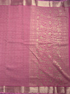 Crush Crepe Silk Saree with Zari Work