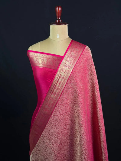 Elegant Crush Crepe Silk Saree