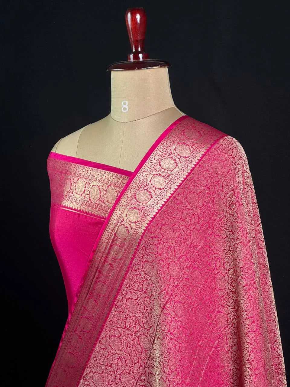 Elegant Crush Crepe Silk Saree