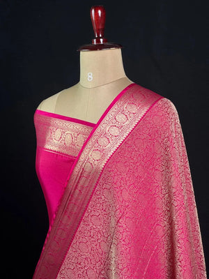 Elegant Crush Crepe Silk Saree