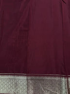 Crush Crepe Silk Saree with Zari Work