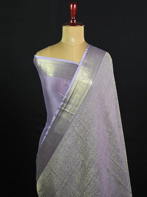 Elegant Crush Crepe Silk Saree