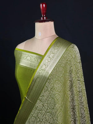 Elegant Crush Crepe Silk Saree