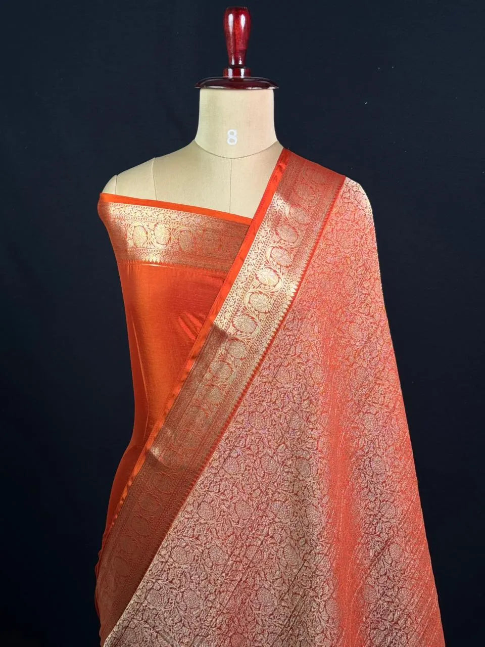 Elegant Crush Crepe Silk Saree