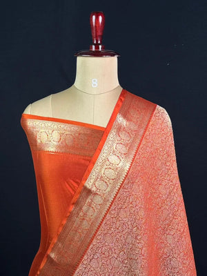 Elegant Crush Crepe Silk Saree 