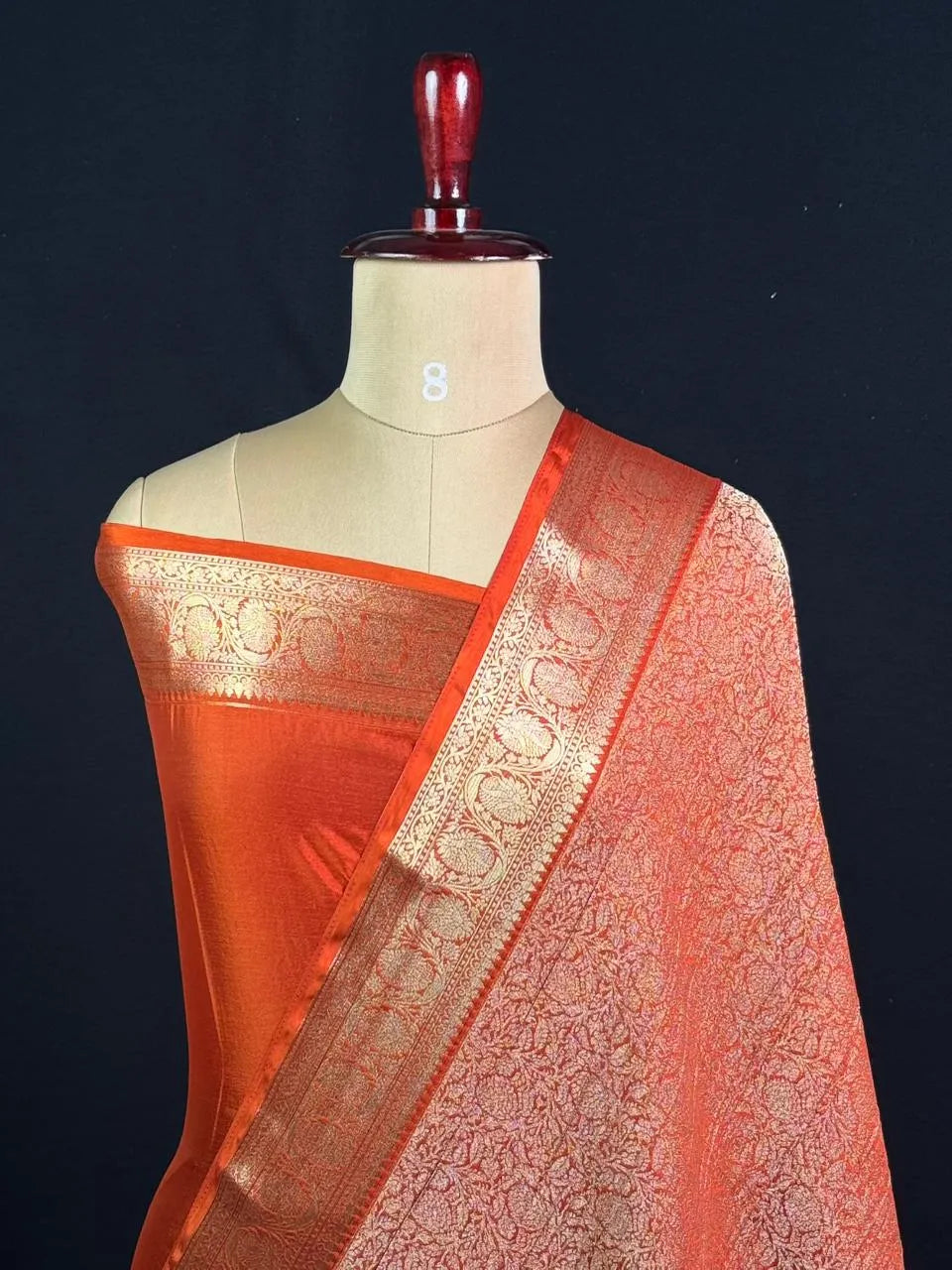 Elegant Crush Crepe Silk Saree 