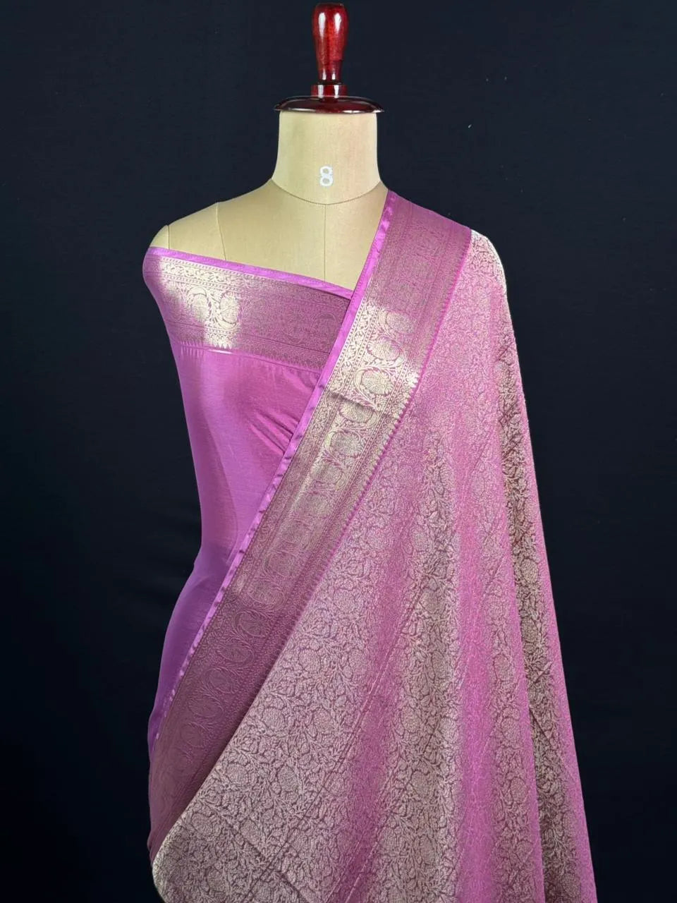 Elegant Crush Crepe Silk Saree