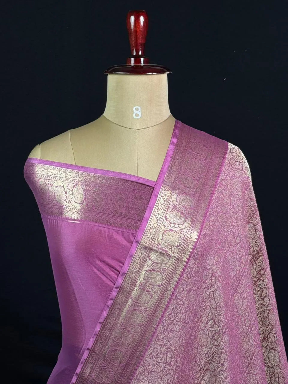 Elegant Crush Crepe Silk Saree