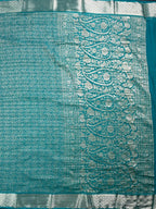 Crush Crepe Silk Saree with Zari Work