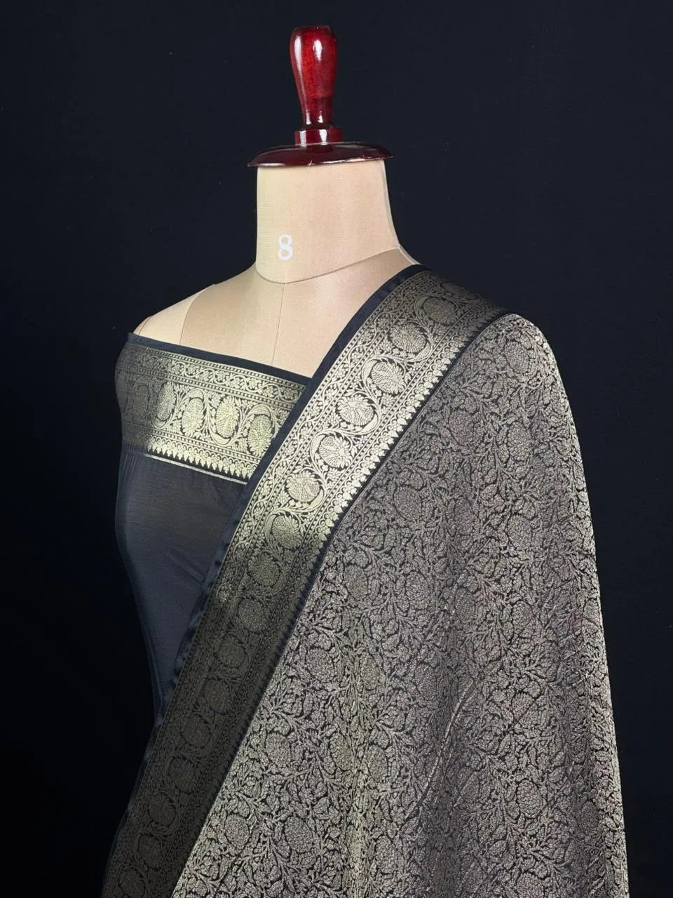 Elegant Crush Crepe Silk Saree