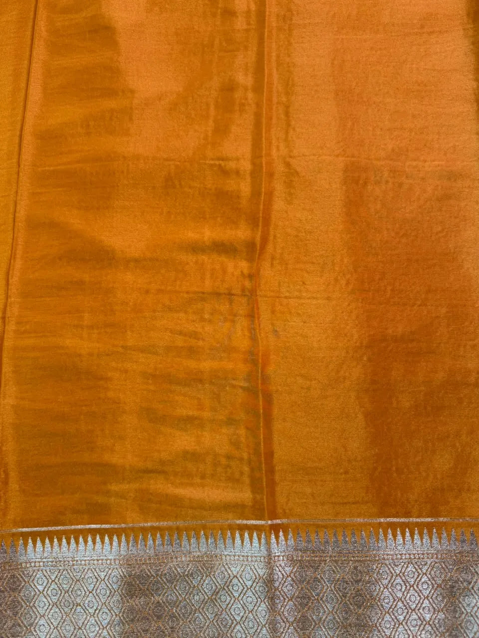 Crush Crepe Silk Saree with Zari Work